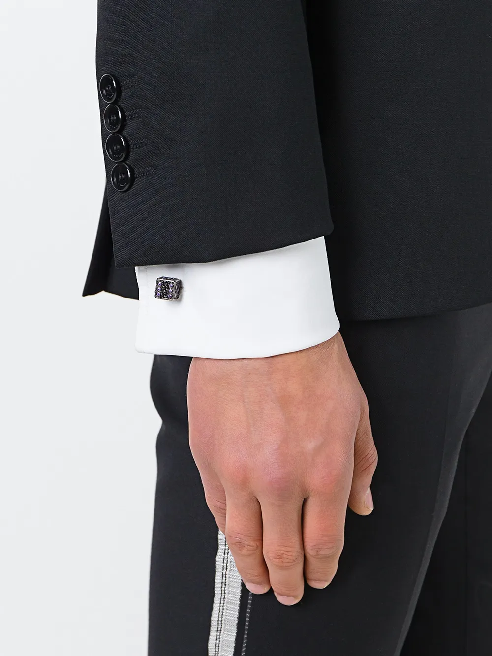 Begüm Khan embellished dice cufflinks - Roze