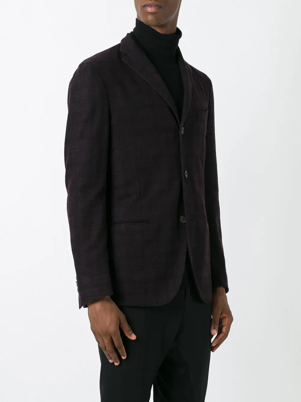 Boglioli welt pockets plaid blazer Roze