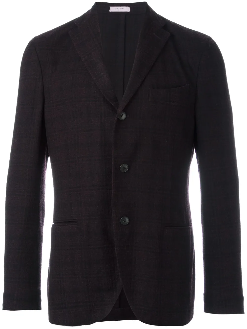 Boglioli welt pockets plaid blazer Roze