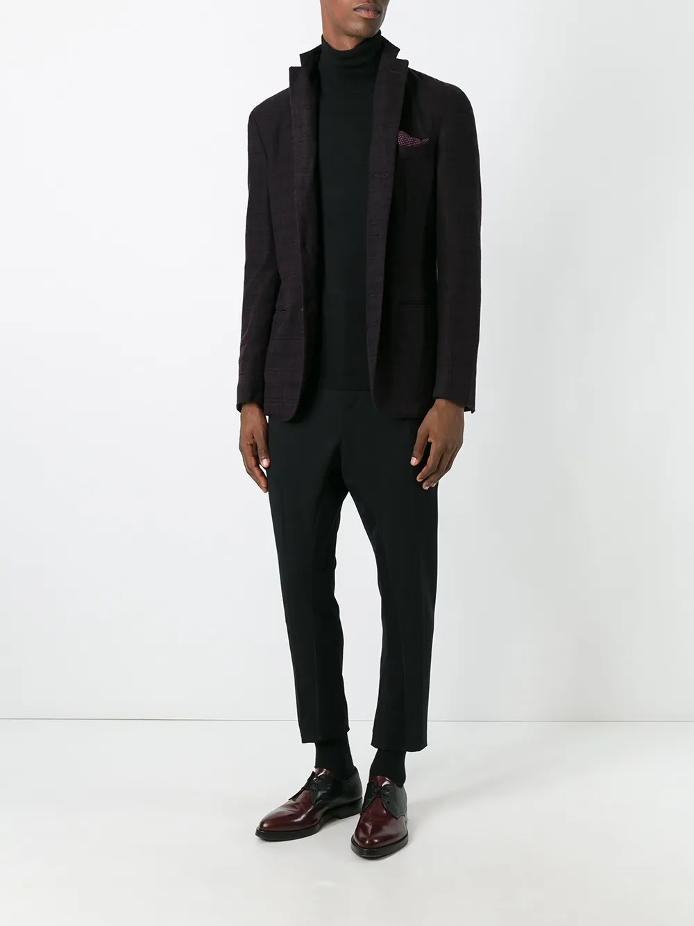 Boglioli welt pockets plaid blazer Roze