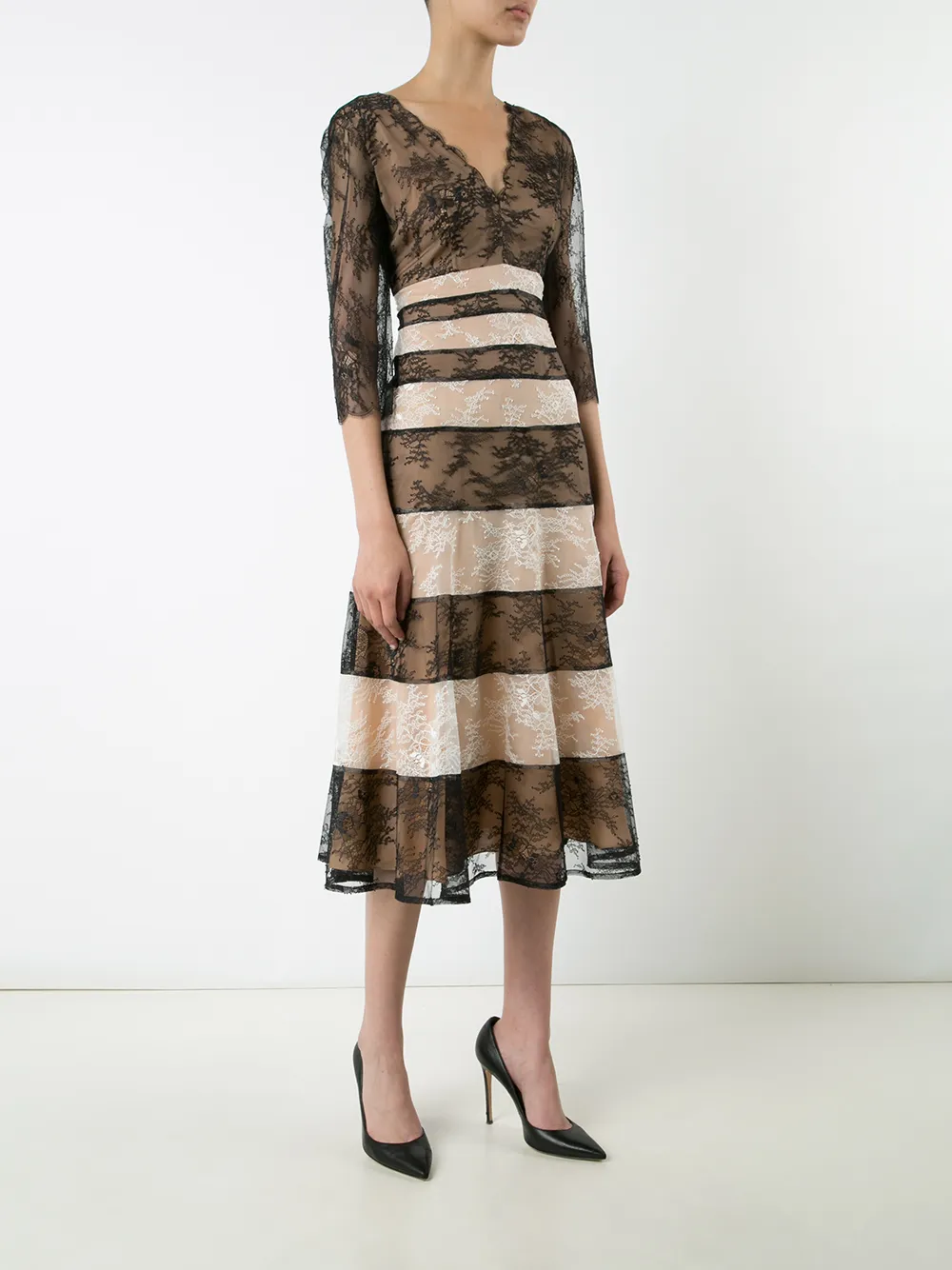 carolina herrera striped gown