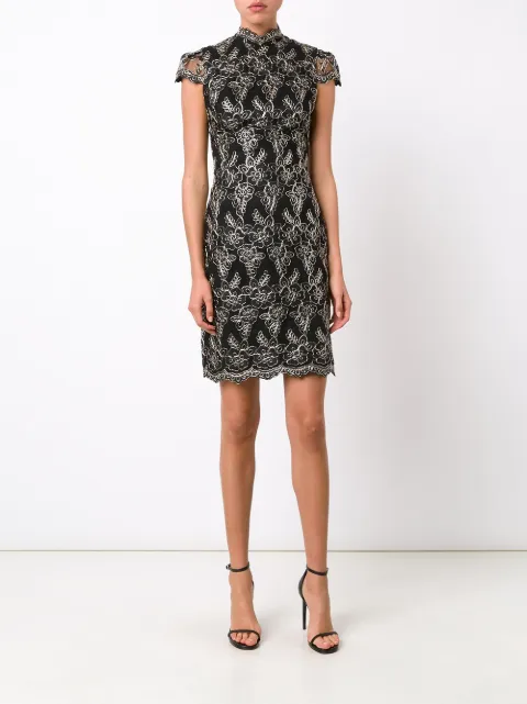 ALICE AND OLIVIA floral lace dress