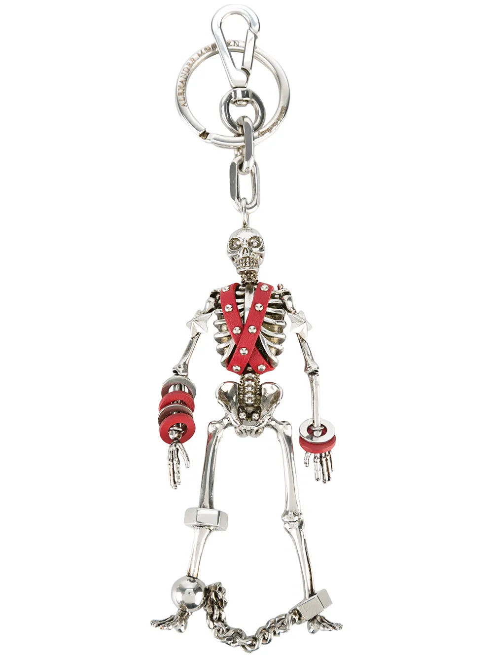Alexander McQueen harness skeleton keyring | Metallic | Image 1