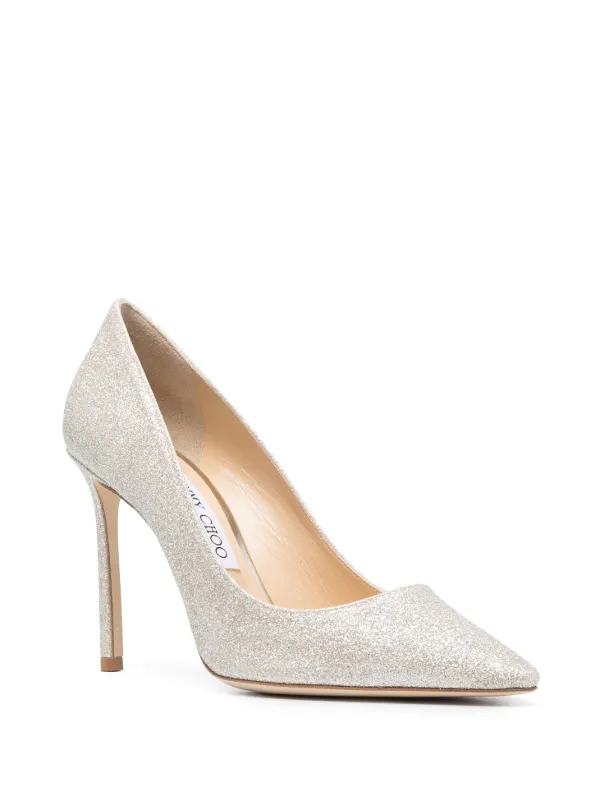 Jimmy choo best sale romy 100 glitter