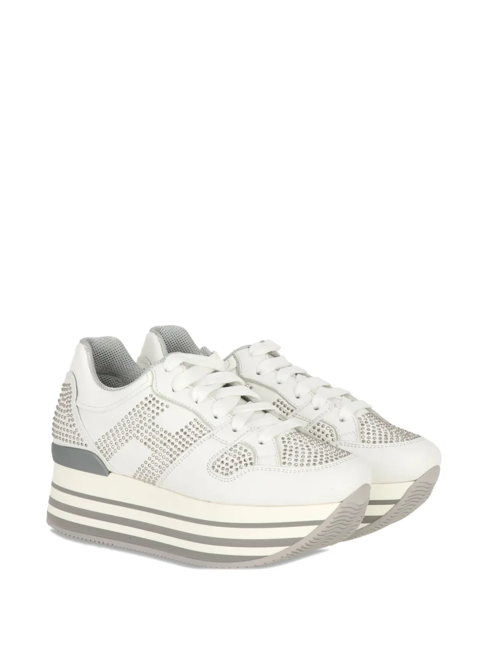 Hogan 'maxi H222 Club' Sneakers In White