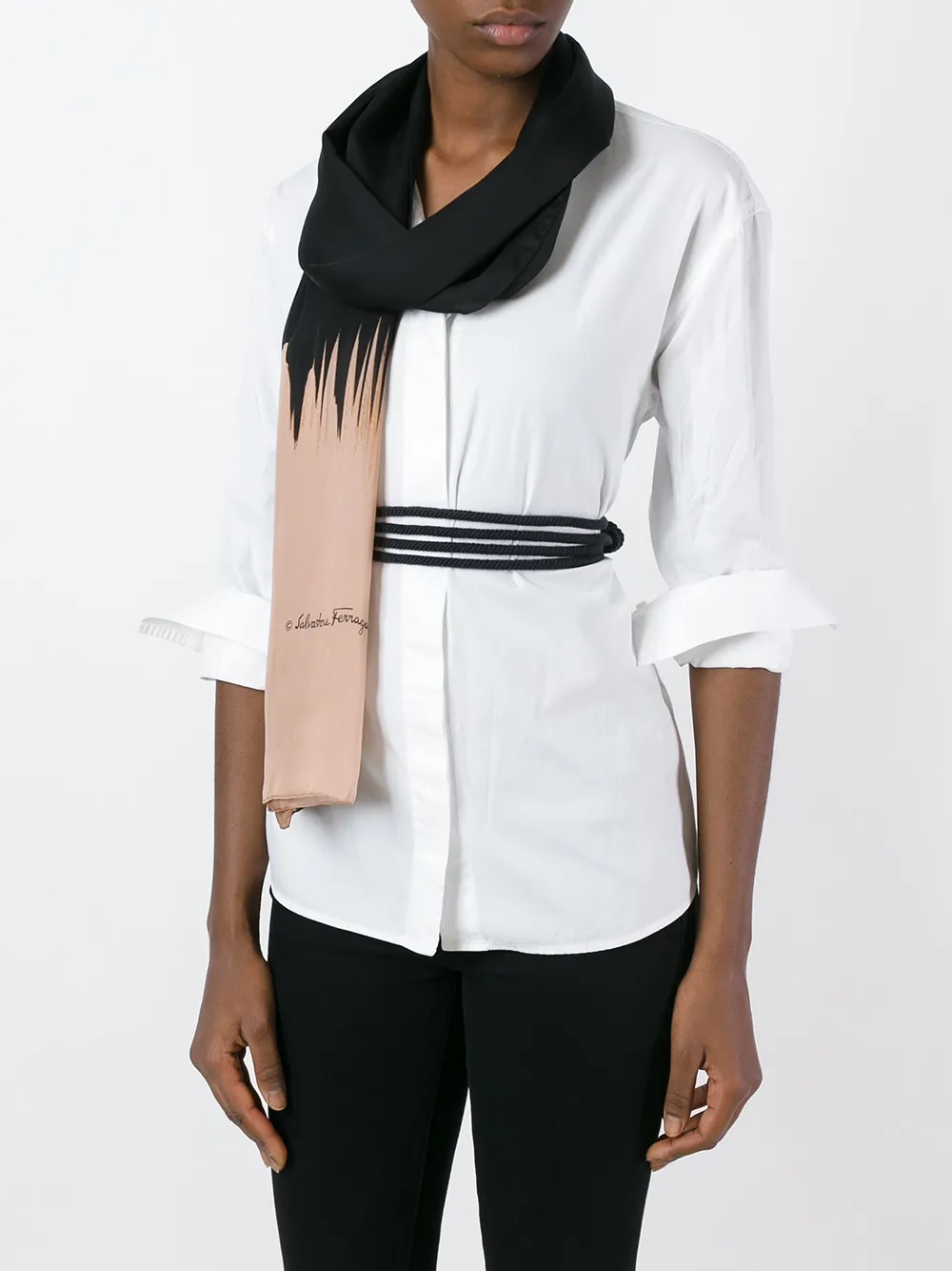 Ferragamo 'ST Fiamme' scarf - Zwart