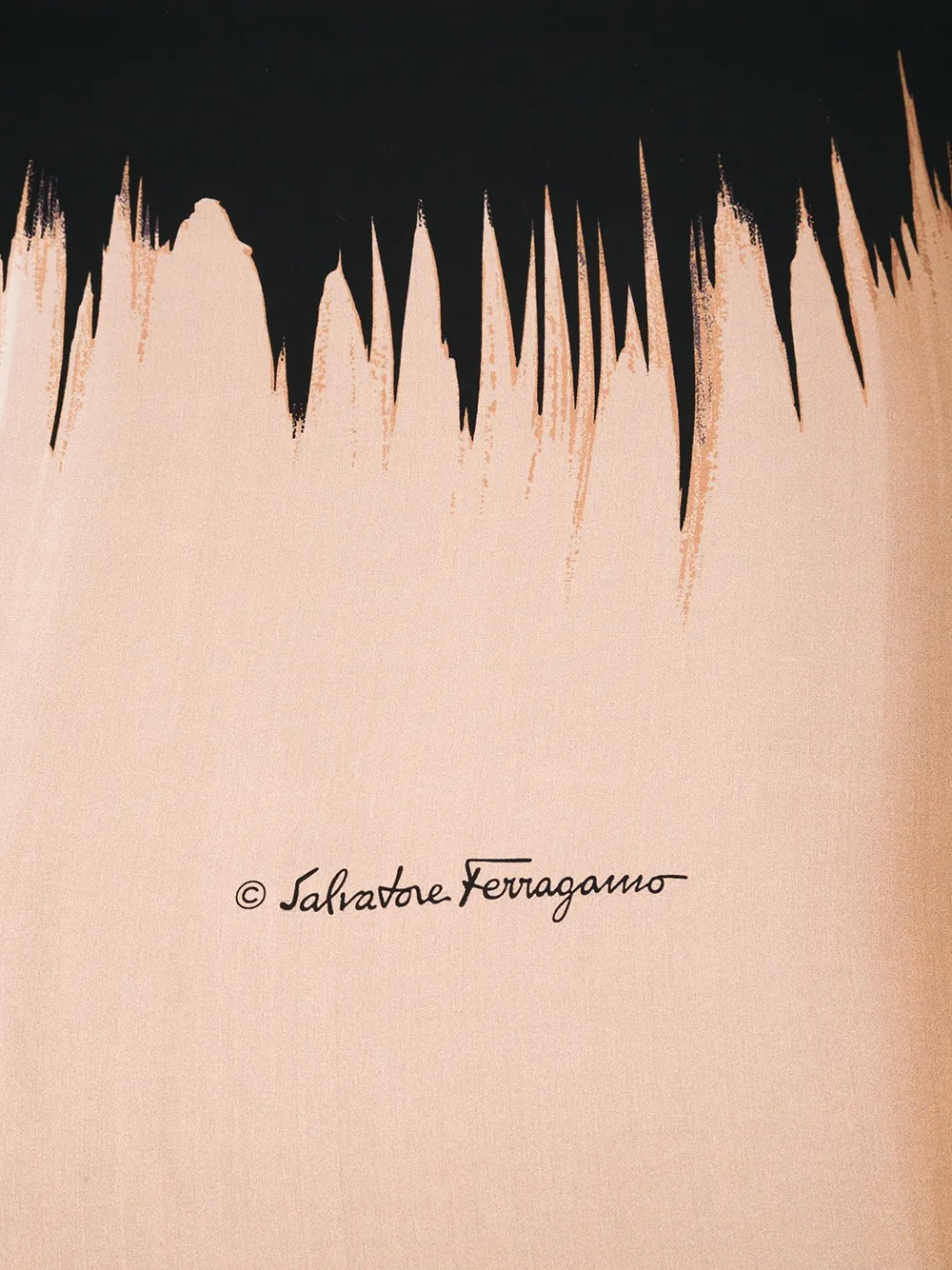 Ferragamo 'ST Fiamme' scarf Zwart