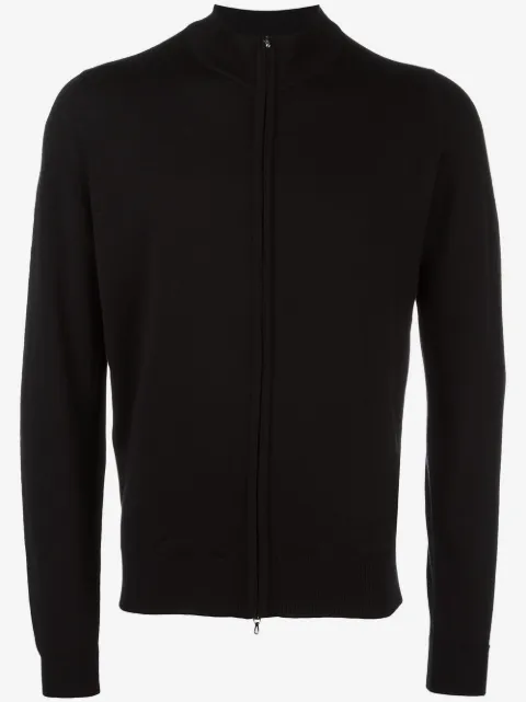 John Smedley high neck zipped cardigan