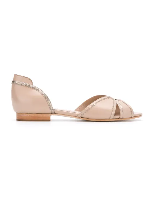 Sarah Chofakian leather ballerinas