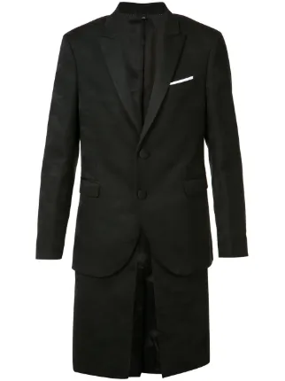 à Manteau Superposé Neil Barrett Farfetch Design BRwPvq