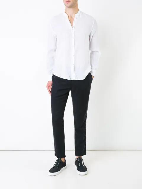 VENROY band collar shirt