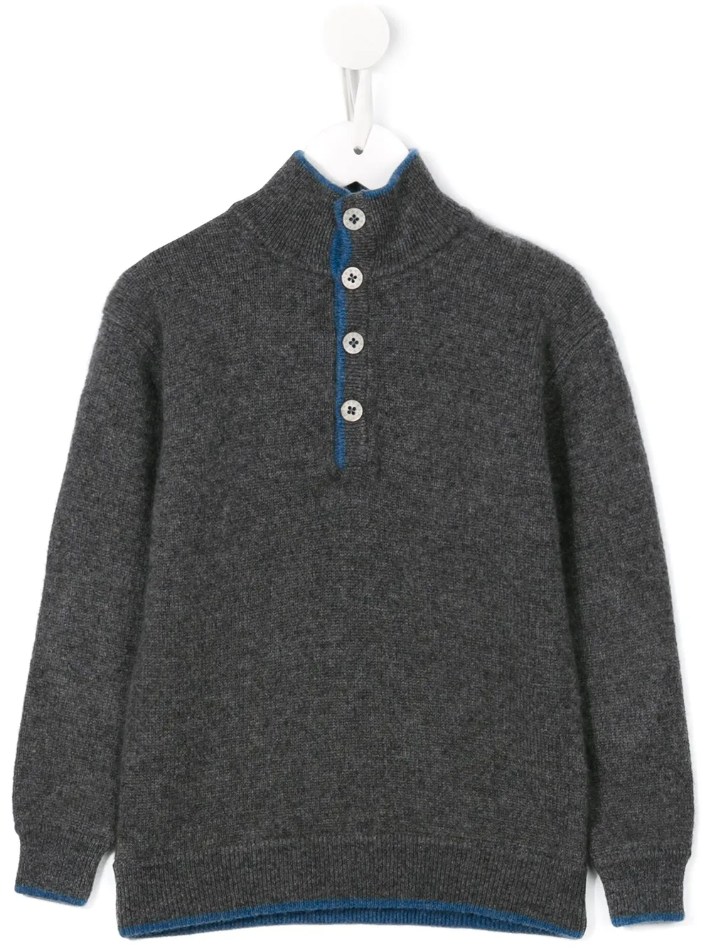 Cashmirino трикотажный джемпер с пуговичной планкой