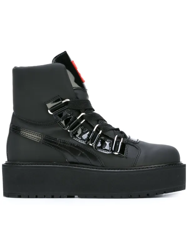 Fenty X Puma 'Fenty' Platform Boots Black FARFETCH ZA