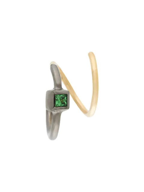 MARIA BLACK AVA VERT TWIRL TSAVORITE EARRING