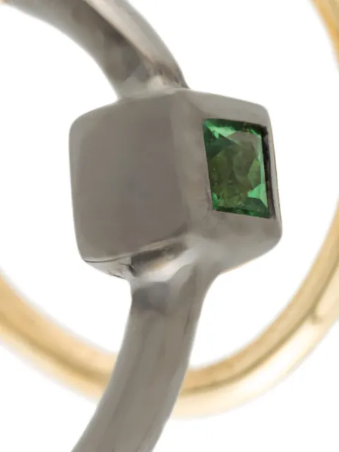 MARIA BLACK AVA VERT TWIRL TSAVORITE EARRING