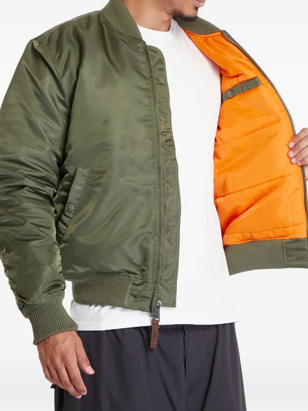Alpha Industries MA-1 VF 59 zip-up Bomber Jacket | Green | FARFETCH CA