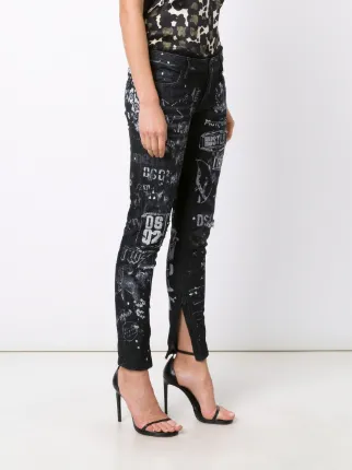 Dsquared2 'Skinny' Painted Jeans - Farfetch