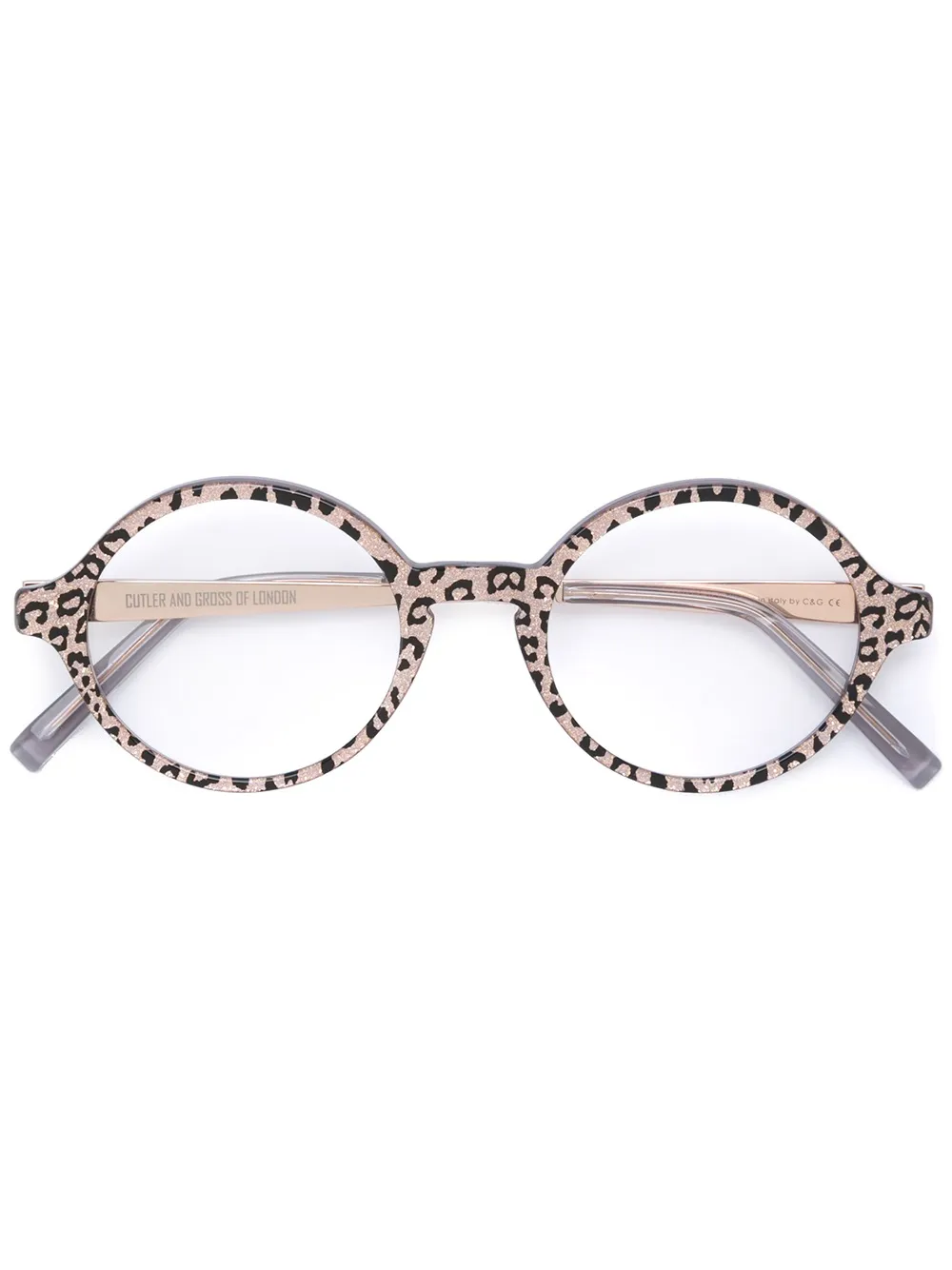 Cutler & Gross Leopard Print Glasses Farfetch