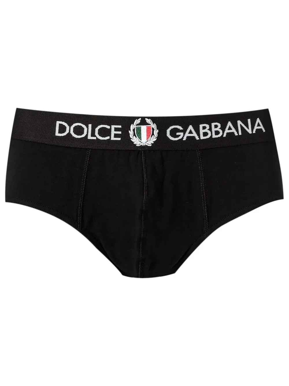 

Dolce & Gabbana ropa interior con logo bordado - Negro