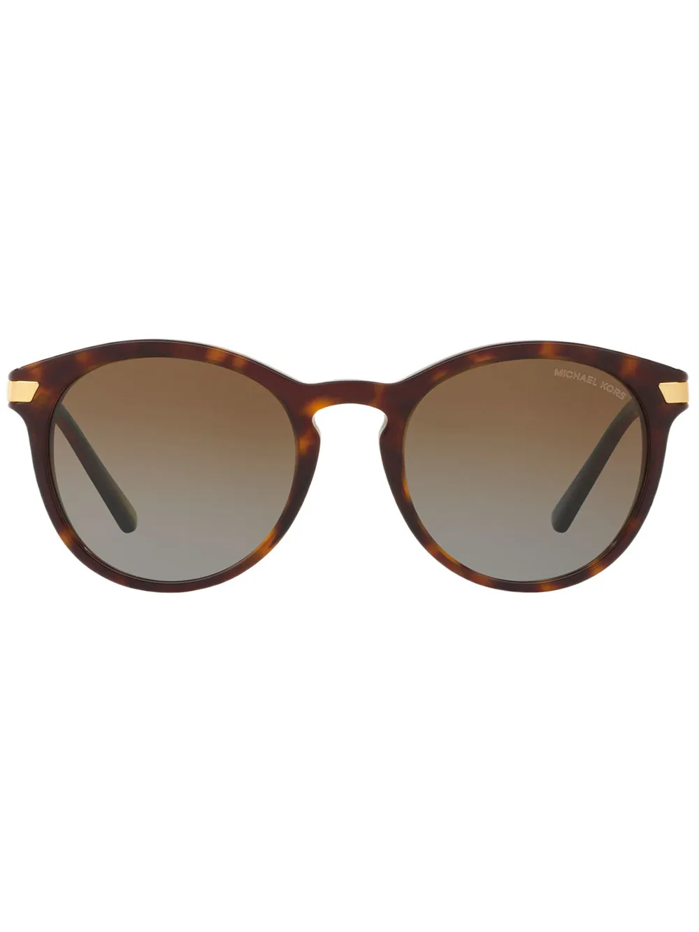 Michael Kors Adrianna III zonnebril met rond montuur Bruin