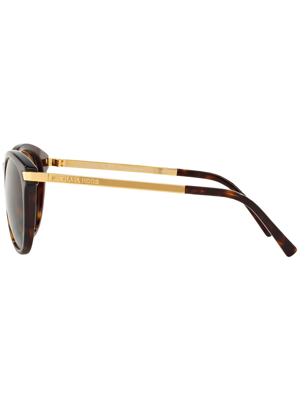Michael Kors Adrianna III zonnebril met rond montuur Bruin