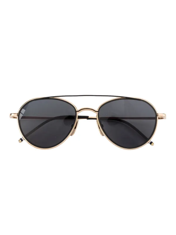 black aviator shades