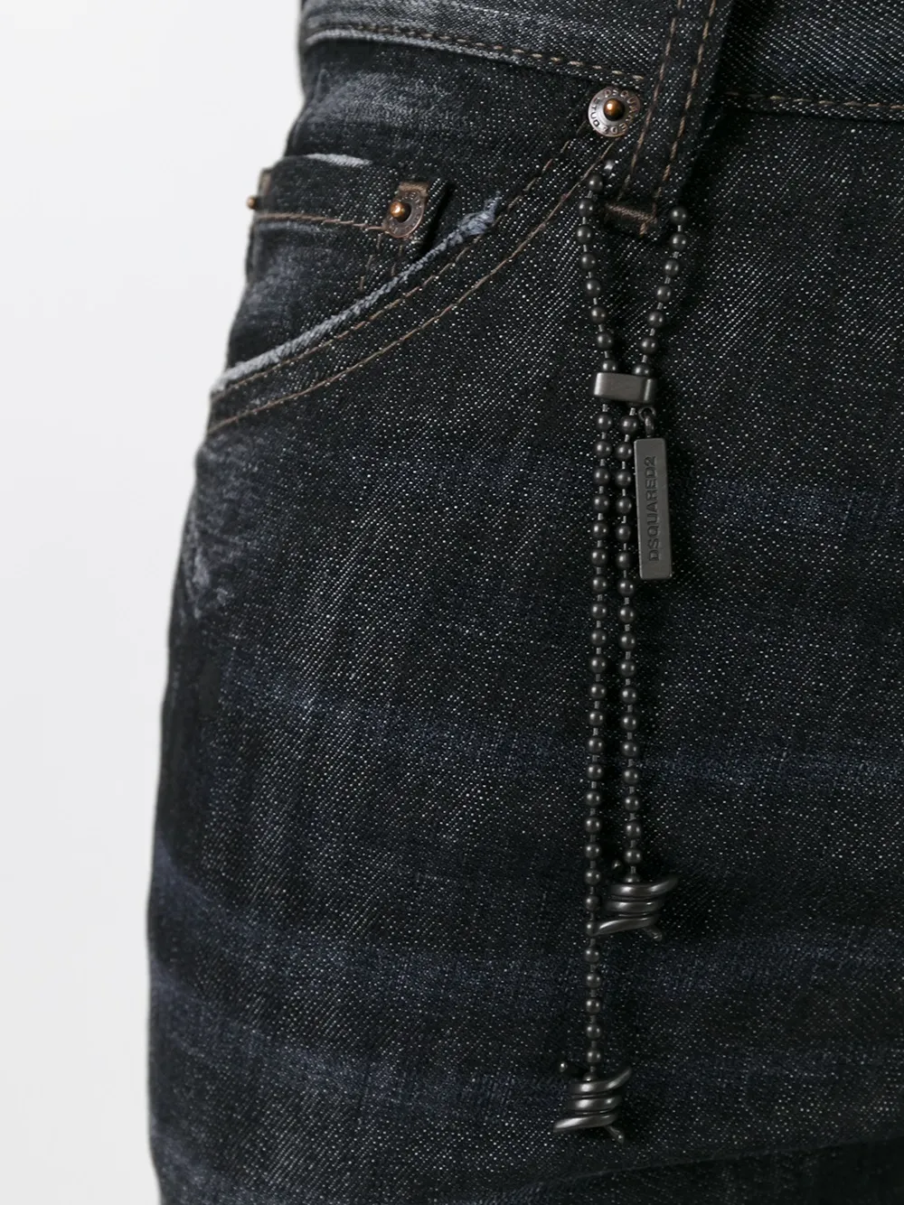 DSQUARED2 'Cool Guy' lightly distressed jeans Zwart