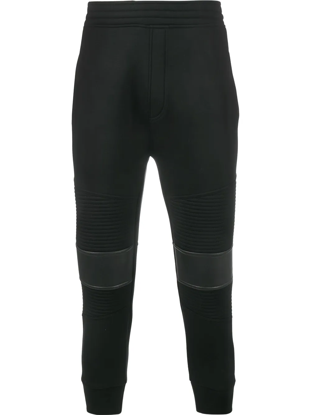 Neil Barrett 'Moto' biker style track pants - Nero