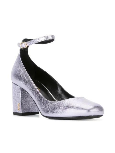 saint laurent ankle strap pump