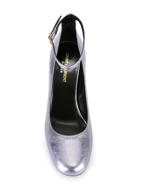 saint laurent ankle strap pump