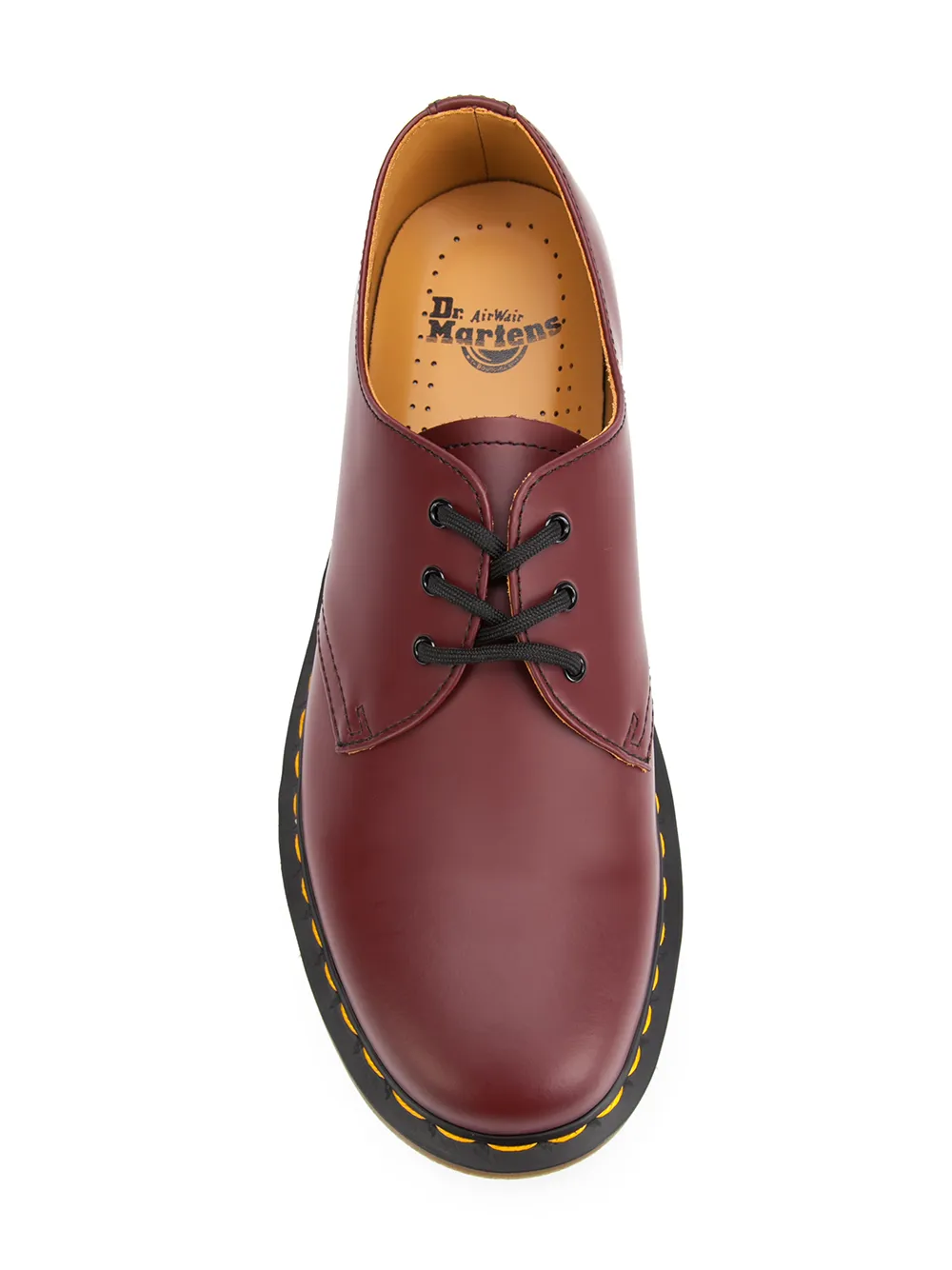 Dr. Martens stitch detailed Derby shoes Red