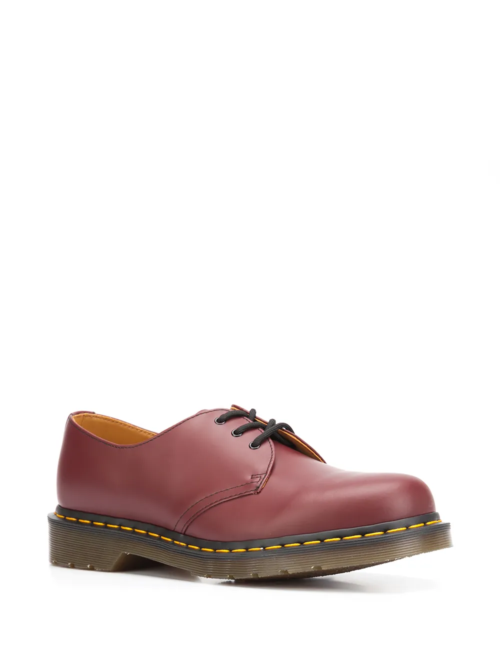 Dr. Martens stitch detailed Derby shoes Red