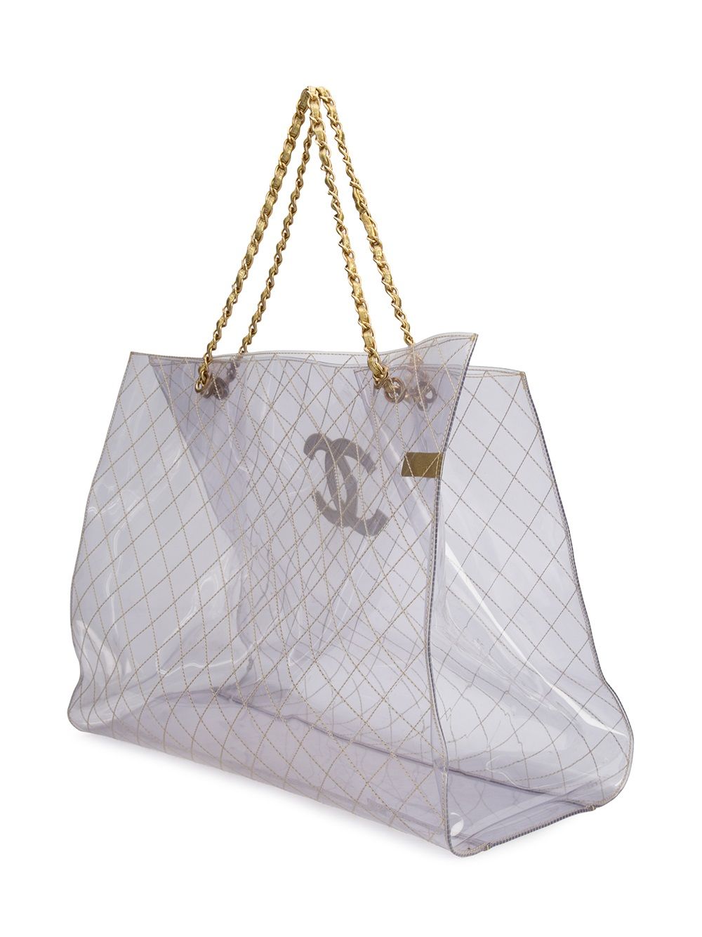 CHANEL quilted CC tote Women