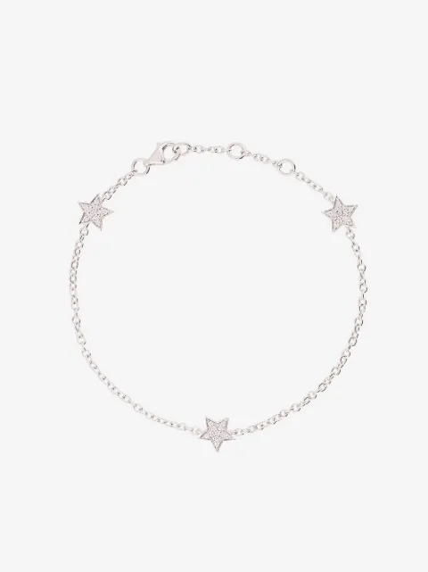 ALINKA 18kt white gold STASIA MINI Triple Star diamond bracelet
