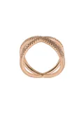 ALINKA 'KATIA' super fine double cross over ring - Metallic