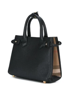 the small banner in leather and house check