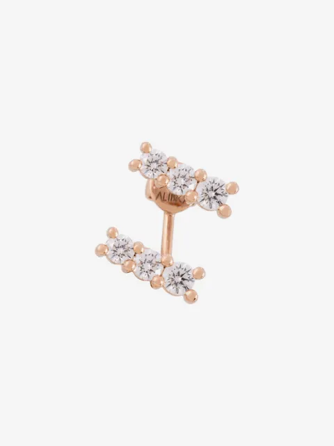 ALINKA 18kt rose gold LARA diamond right earring