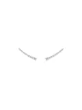 ALINKA 18kt white gold DASHA Super Fine diamond cuff earrings - Metallic