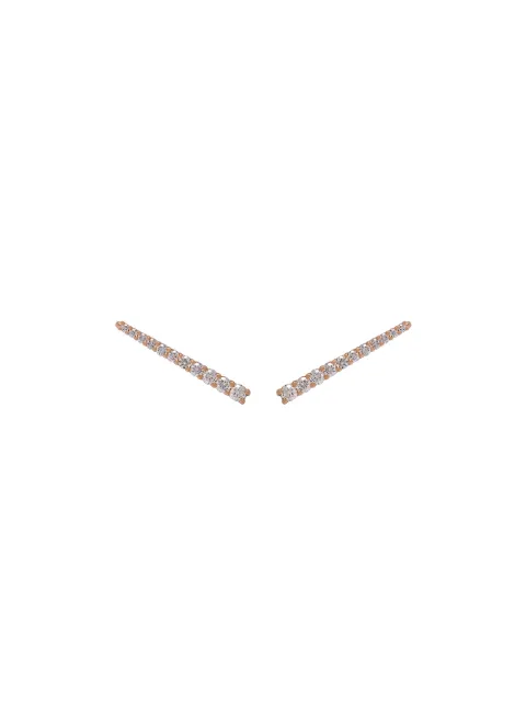 ALINKA 18kt rose gold VERA diamond cuff earrings