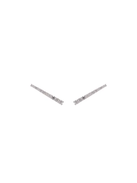 ALINKA 18kt white gold VERA diamond cuff earrings