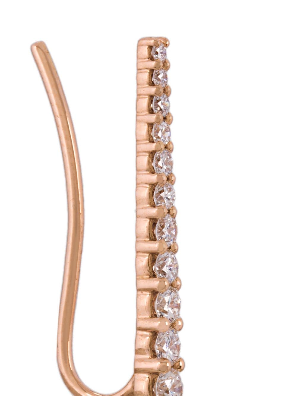 Shop Alinka 18kt Gold Vera Diamond Cuff Earring In Metallic