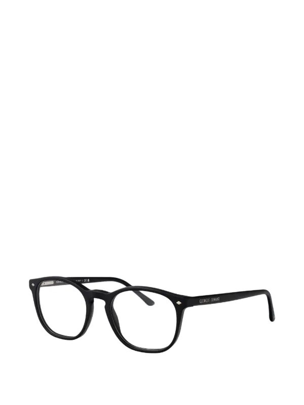 Giorgio Armani square-frrame Glasses | Black | FARFETCH ZA