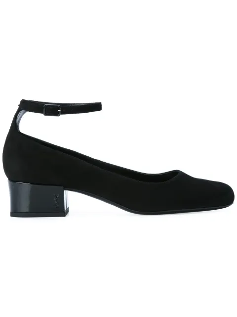 saint laurent ankle strap pump