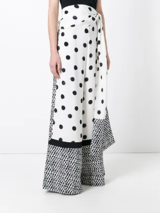 polka dot palazzo pants