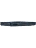 Orciani textured hook style belt - Blue