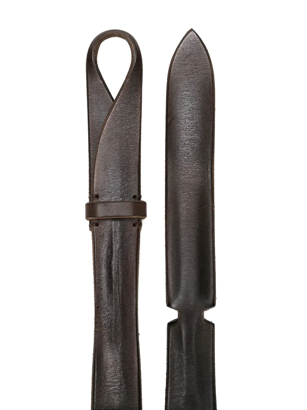 Orciani hook thin belt - Bruin