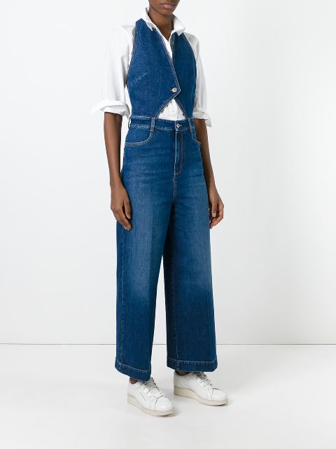 stella mccartney denim jumpsuit