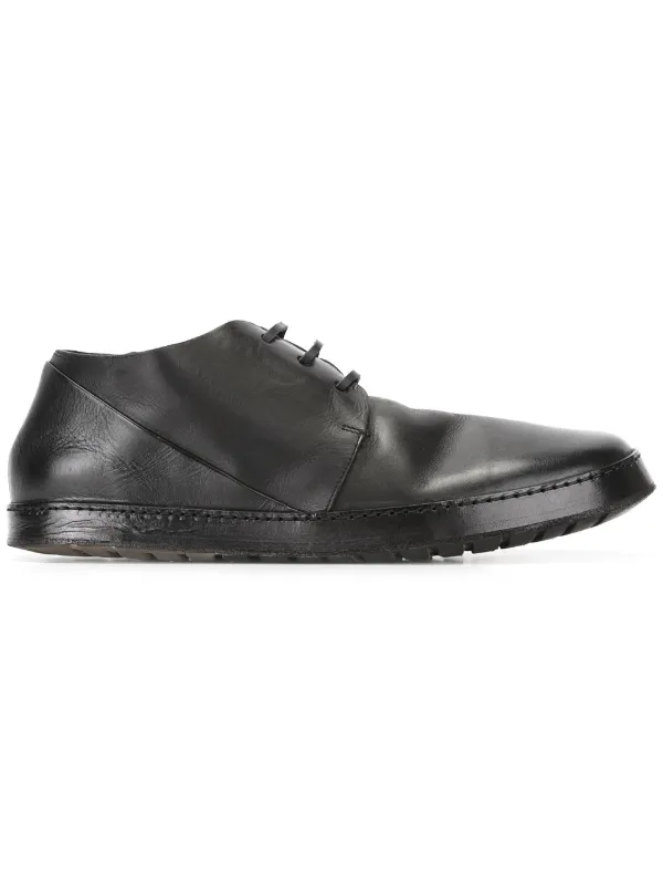 flat sole derby shoes