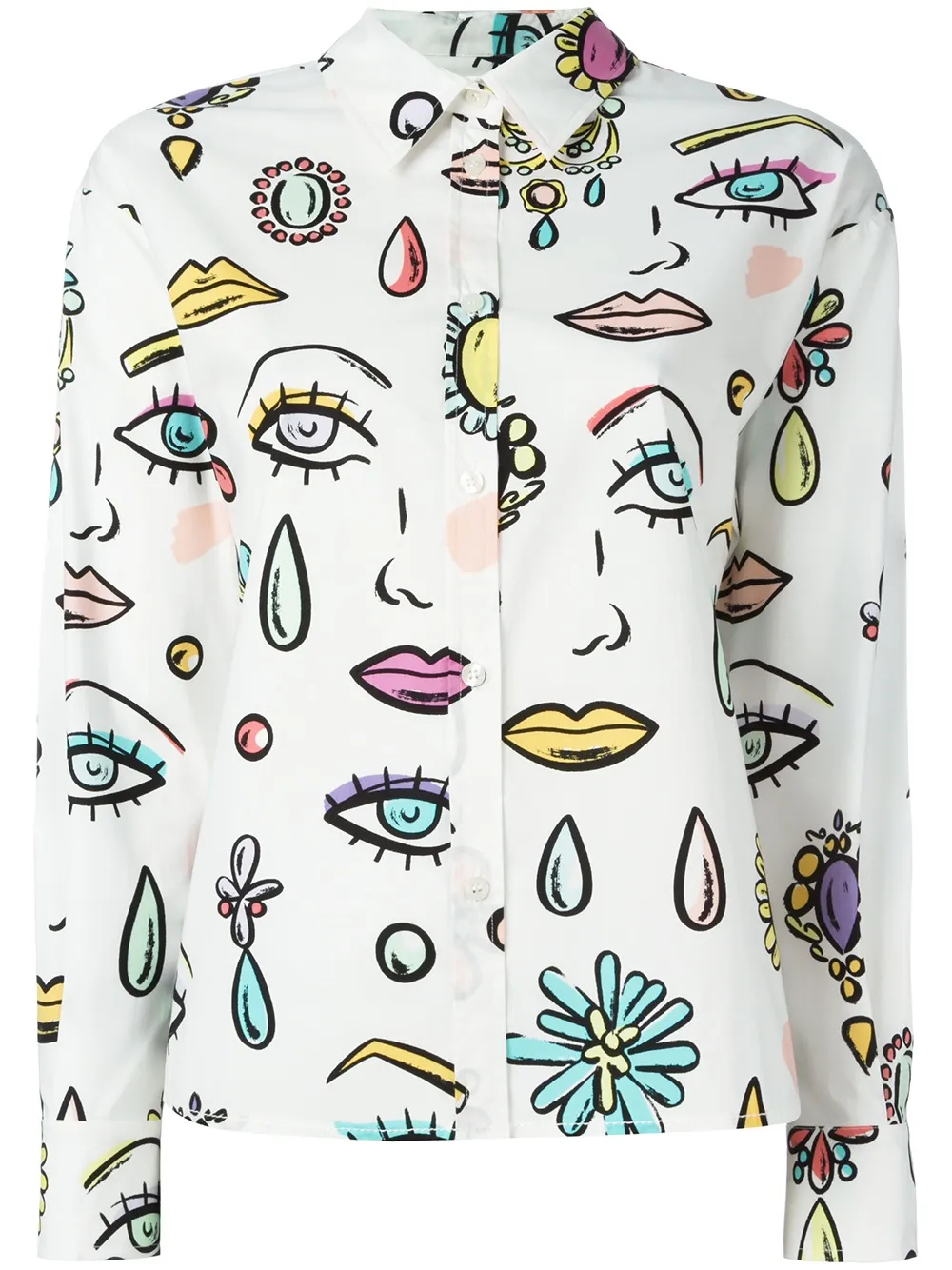 Boutique Moschino Illustration Print Shirt - Farfetch