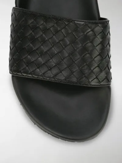 Bottega Veneta Lake slide sandals black 